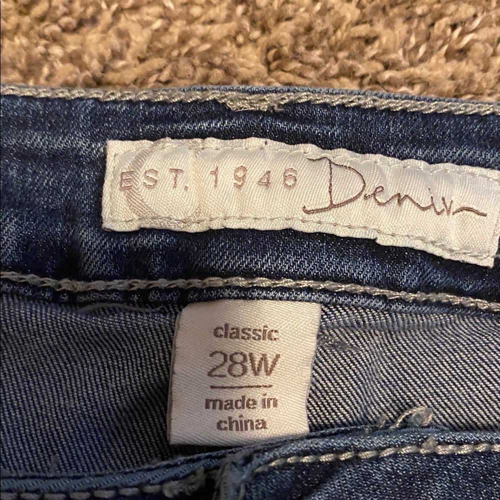 Cato 1946 Denim Embellished Cropped Jeans 28W - Picture 5 of 10